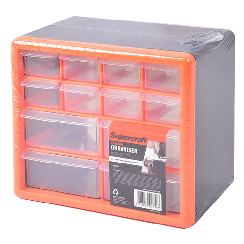 Supercraft Organiser Fastener 12 Drawer