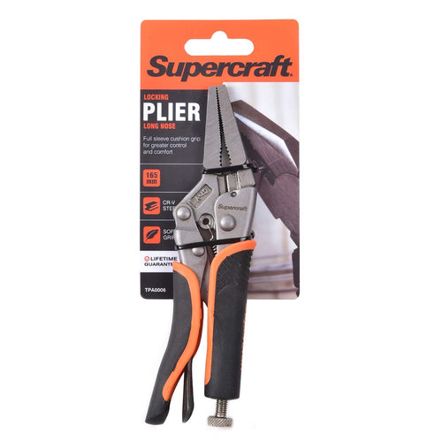 Supercraft Plier Lockgrip Long Nose 150mm