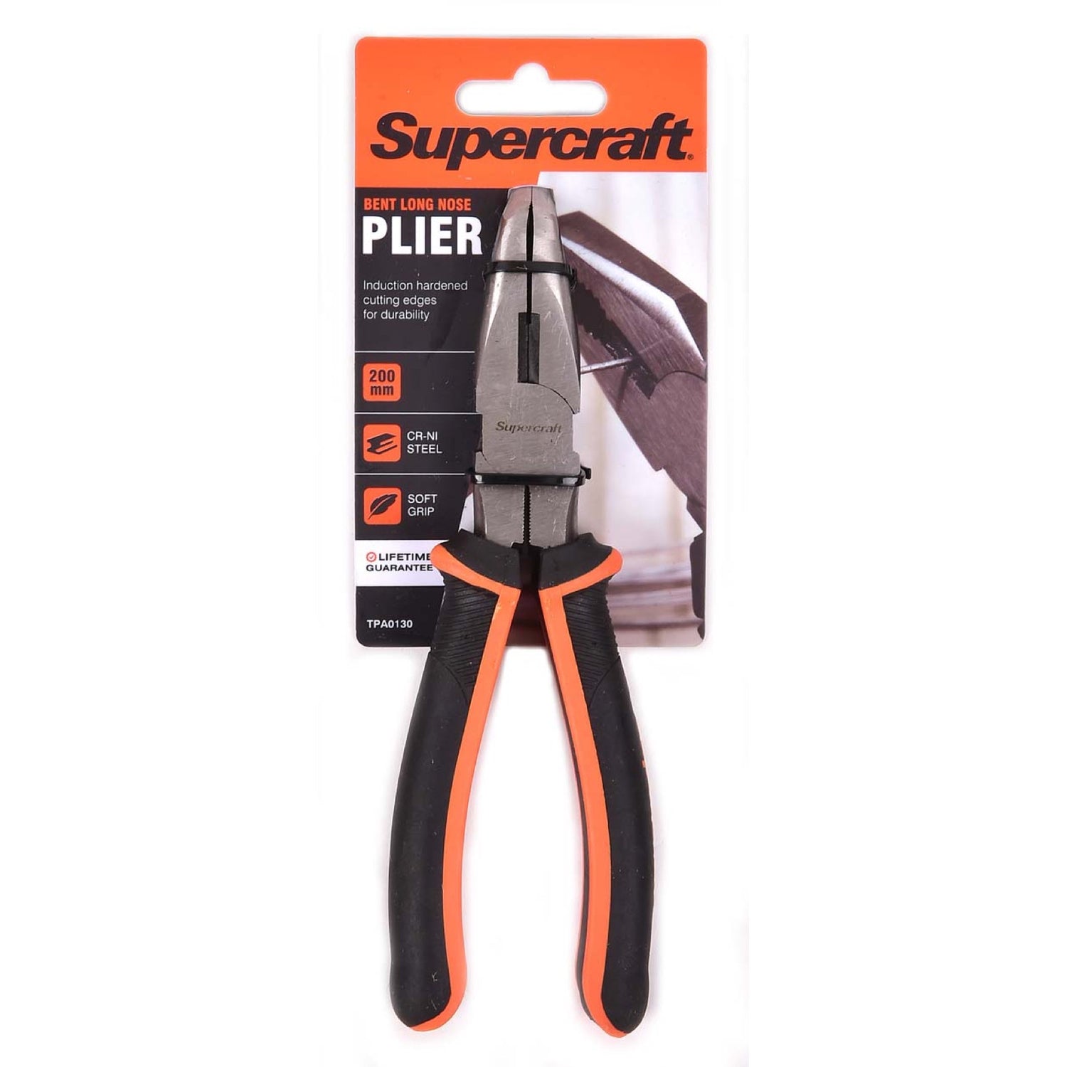 Supercraft Plier Long Nose Bent Tips 200mm