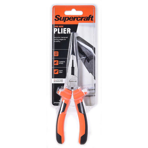 Supercraft Plier Long Nose 200mm Soft Grip