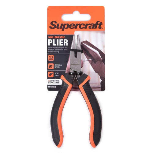 Supercraft Plier Mini Long Nose 120mm Soft Grip