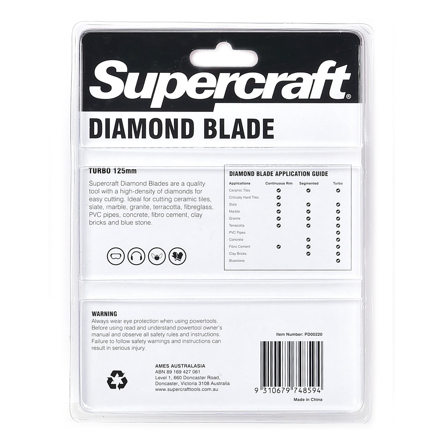 Supercraft Blade Diamond Turbo 125mm