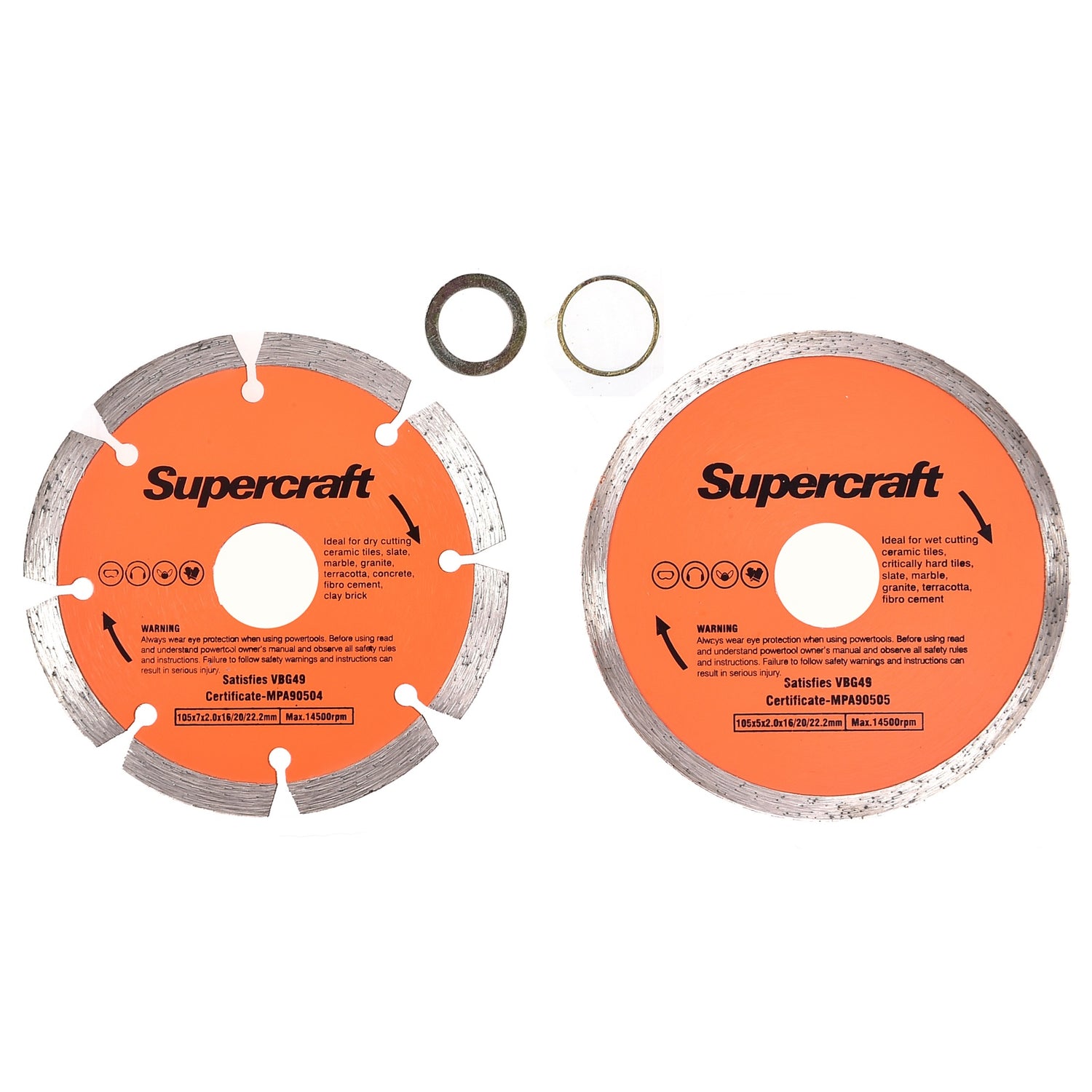 Supercraft 2-Piece Diamond Blade Set
