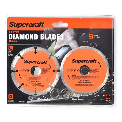 Supercraft 2-Piece Diamond Blade Set