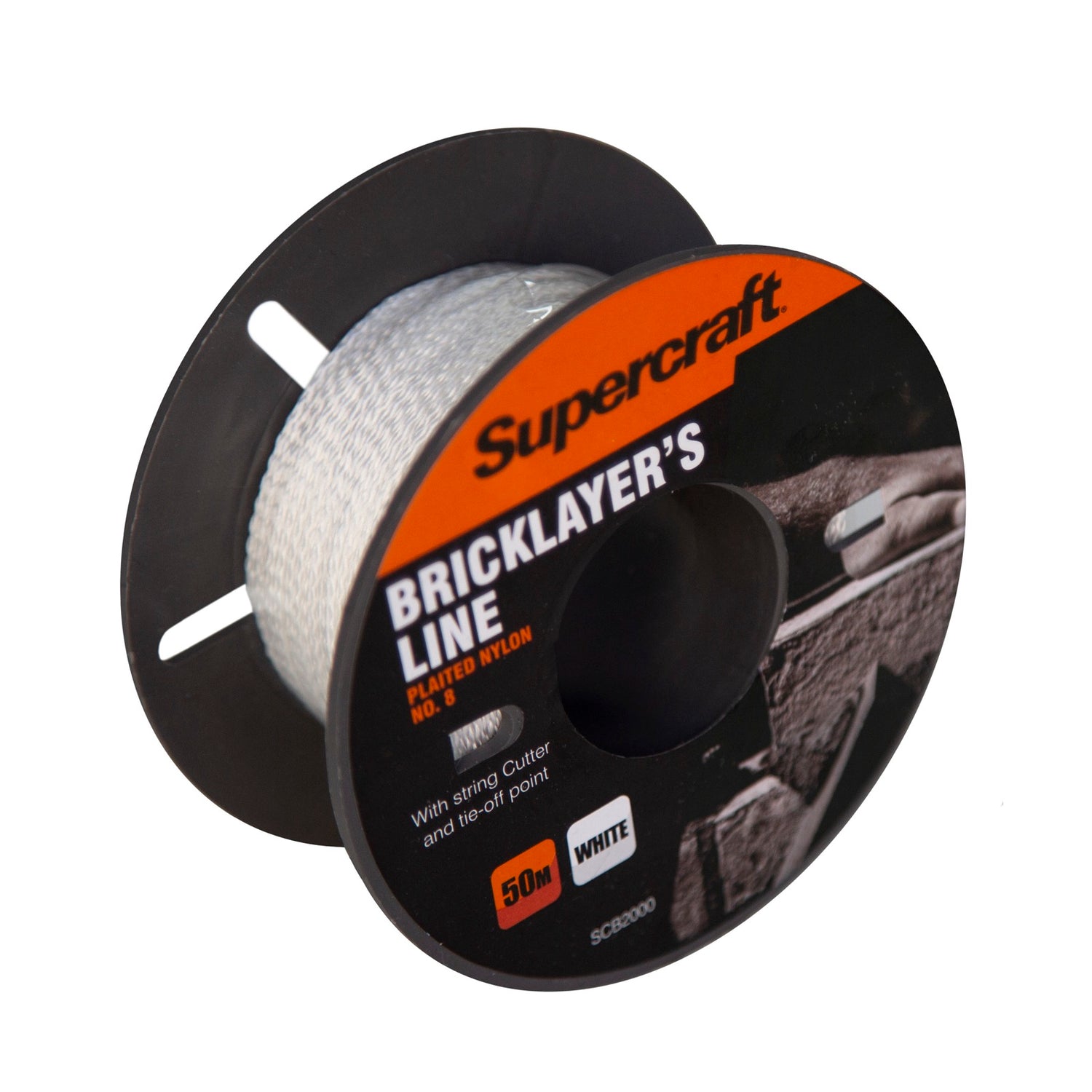 Supercraft Bricklayer's Line No.8 50m White