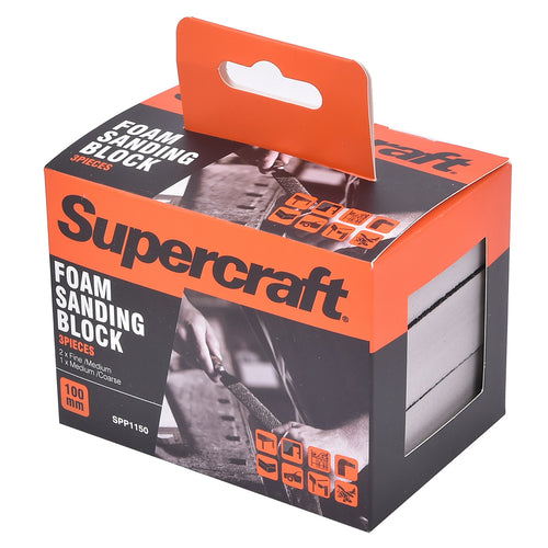 Supercraft 3-Pack Sanding Black Foam