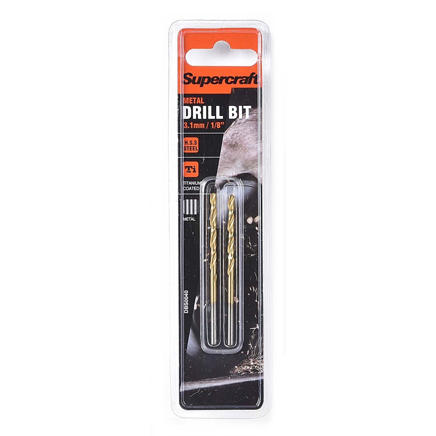 Supercraft 2-Piece 1/8in HSS Drill Bit