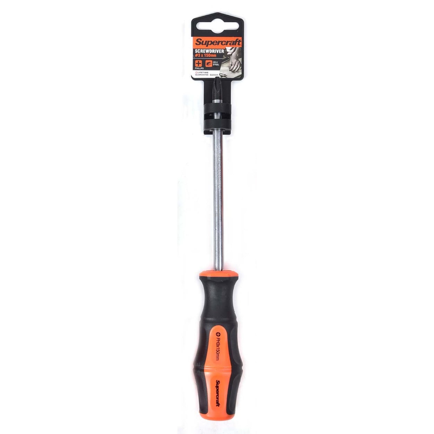 Supercraft Screwdriver Phillips Head #3 8mm x 150mm