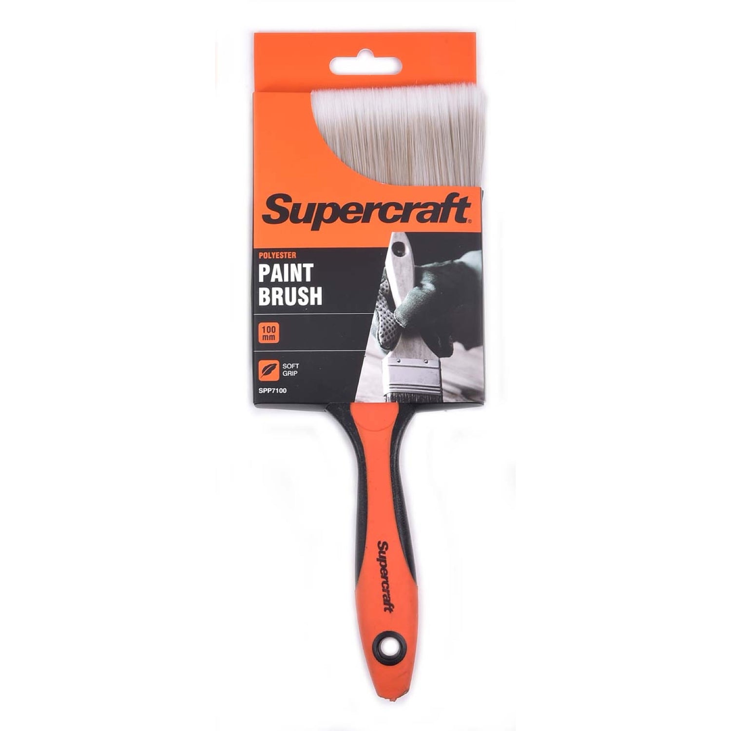 Supercraft Paint Brush Soft Grip 100mm Synthetic