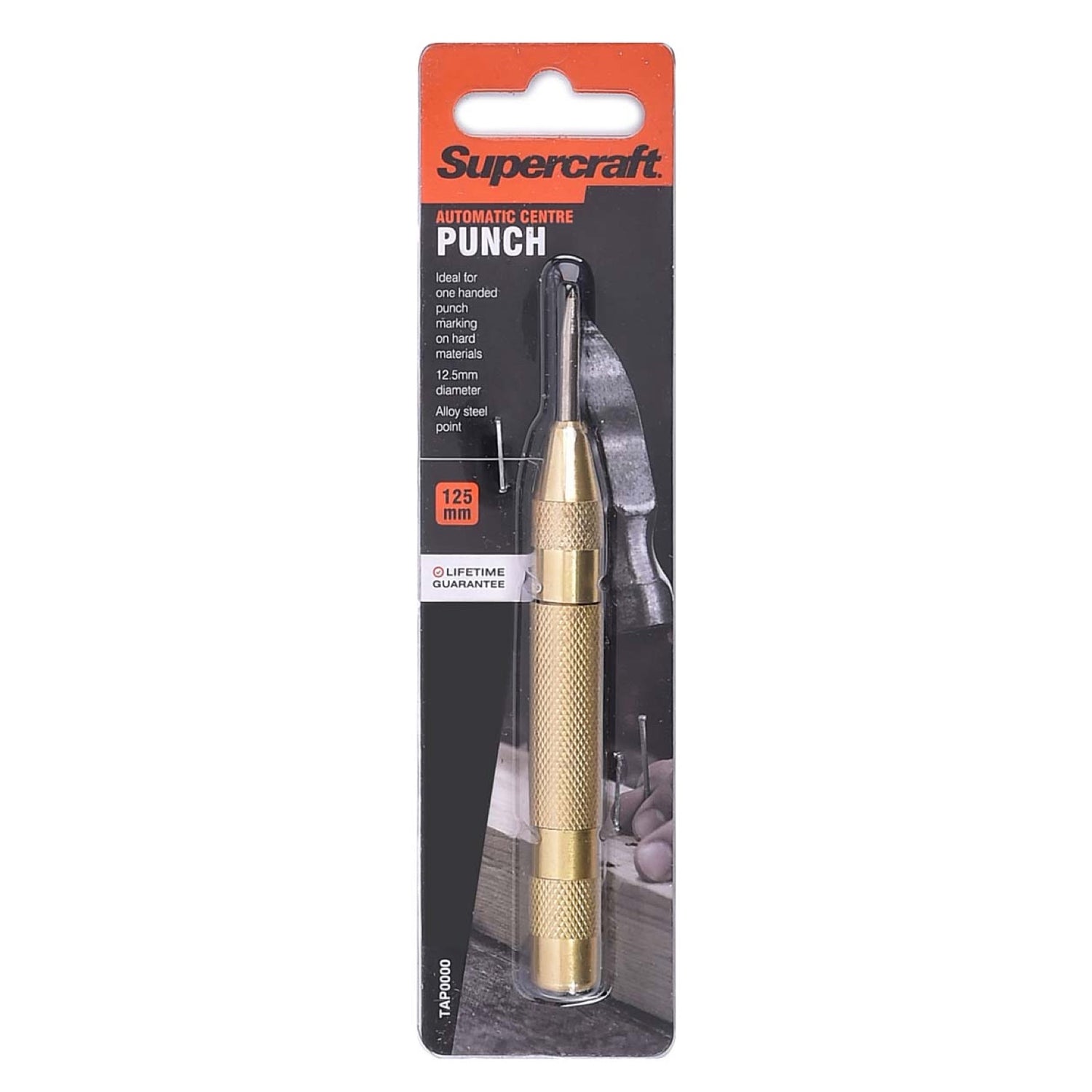 Supercraft Punch Centre Auto 125mm