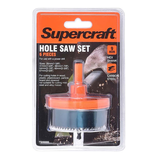 Supercraft Cutter Hole Saw 6pc